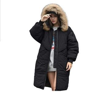 Winter Jacket Coat Puffer Long Quilted